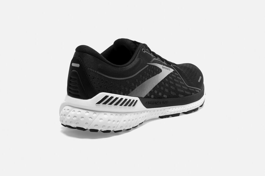 Brooks Adrenaline Gts 21 Road Loopschoenen Heren - Zwart/Wit - 283409KEJ